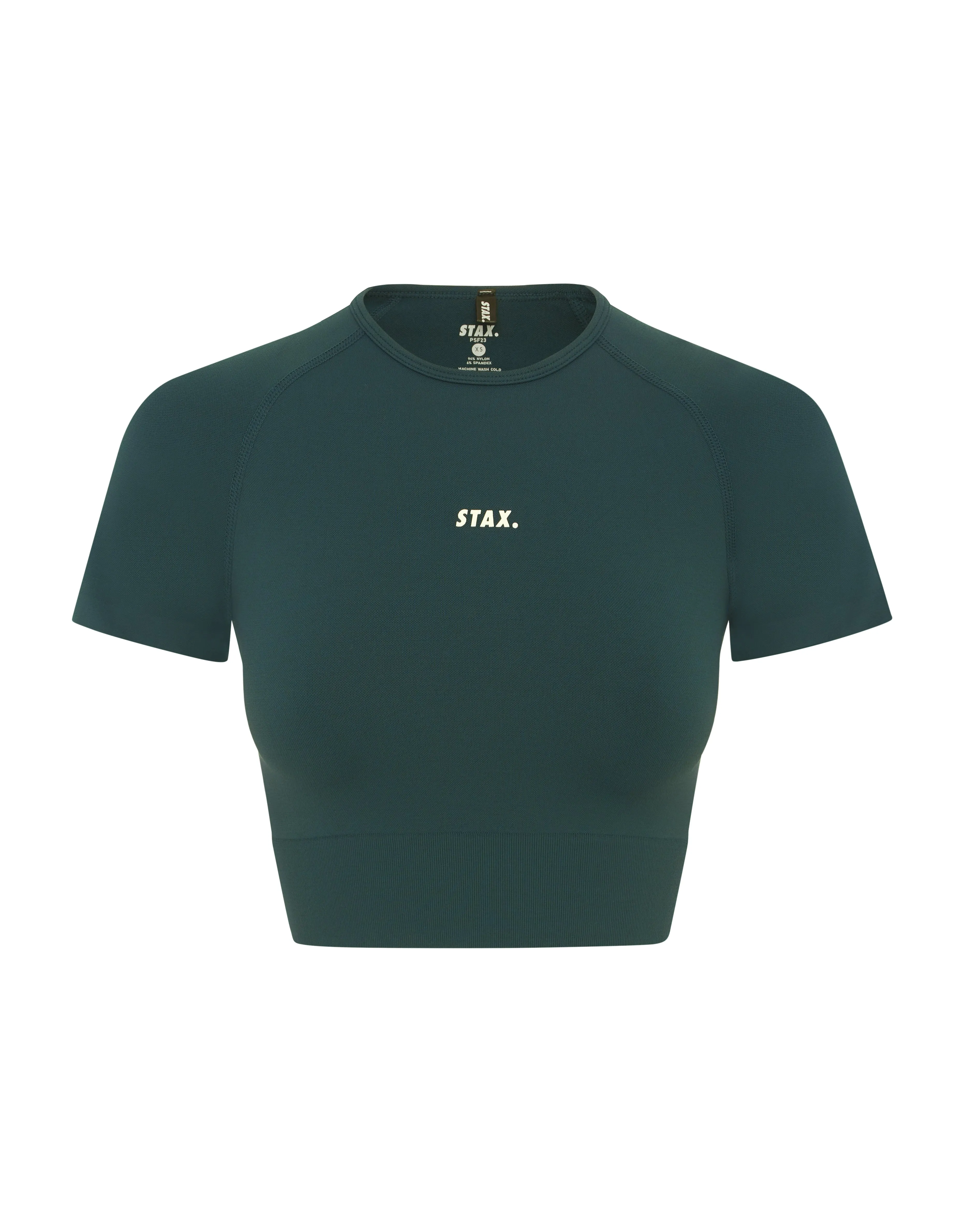 Premium Seamless Favourites Cropped Tee - Pine