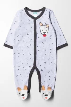 Puppy Babygrow Grey