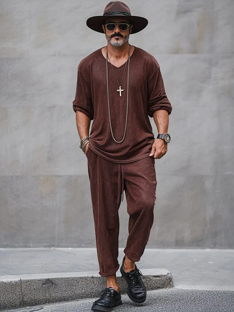 Refined Comfort Suede 2-Piece Set