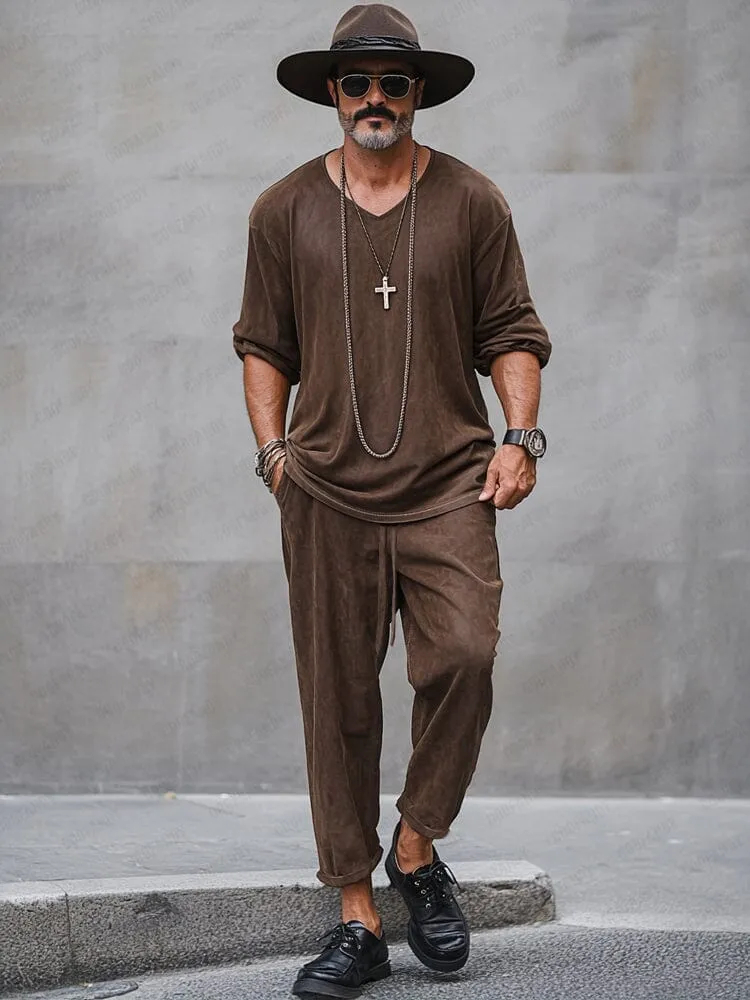 Refined Comfort Suede 2-Piece Set