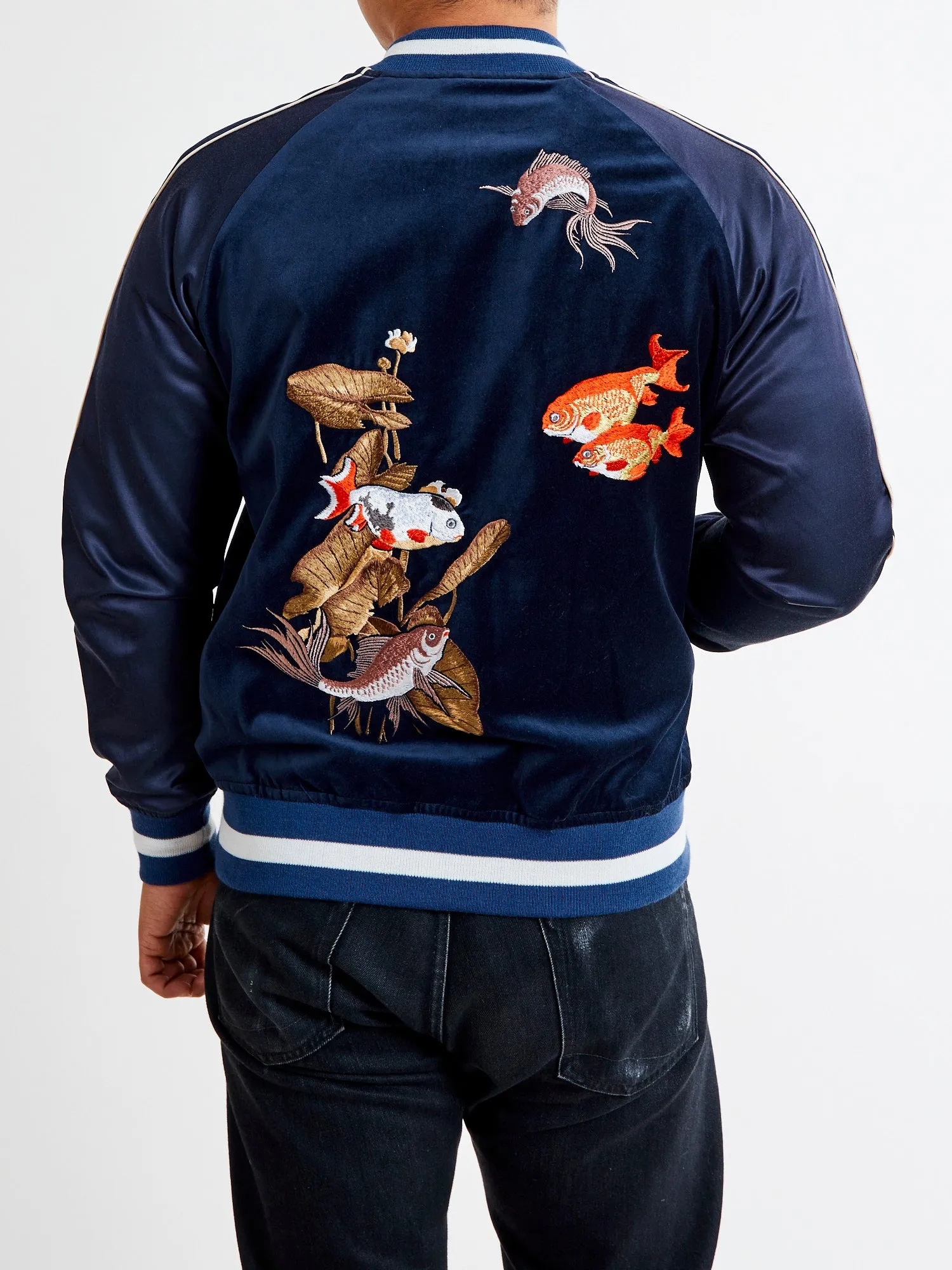 Reversible Souvenir Jacket in Navy
