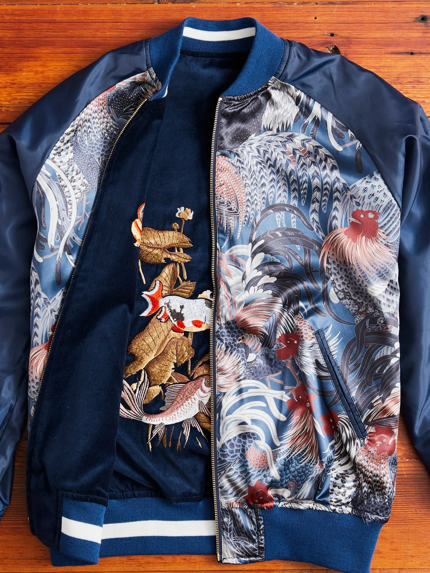 Reversible Souvenir Jacket in Navy