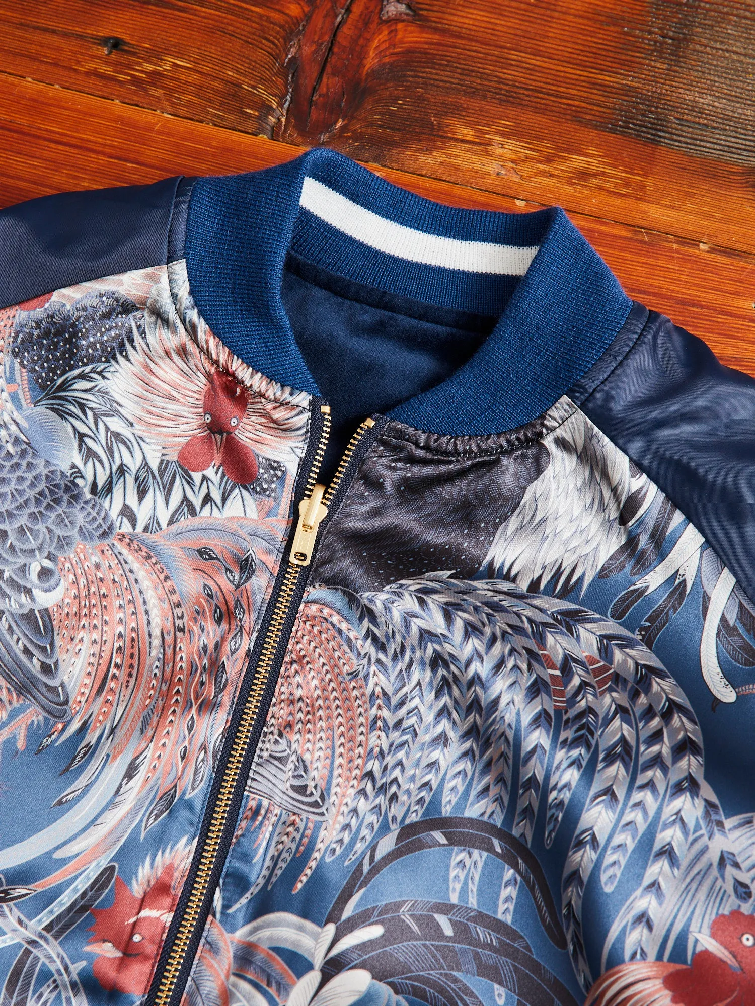 Reversible Souvenir Jacket in Navy