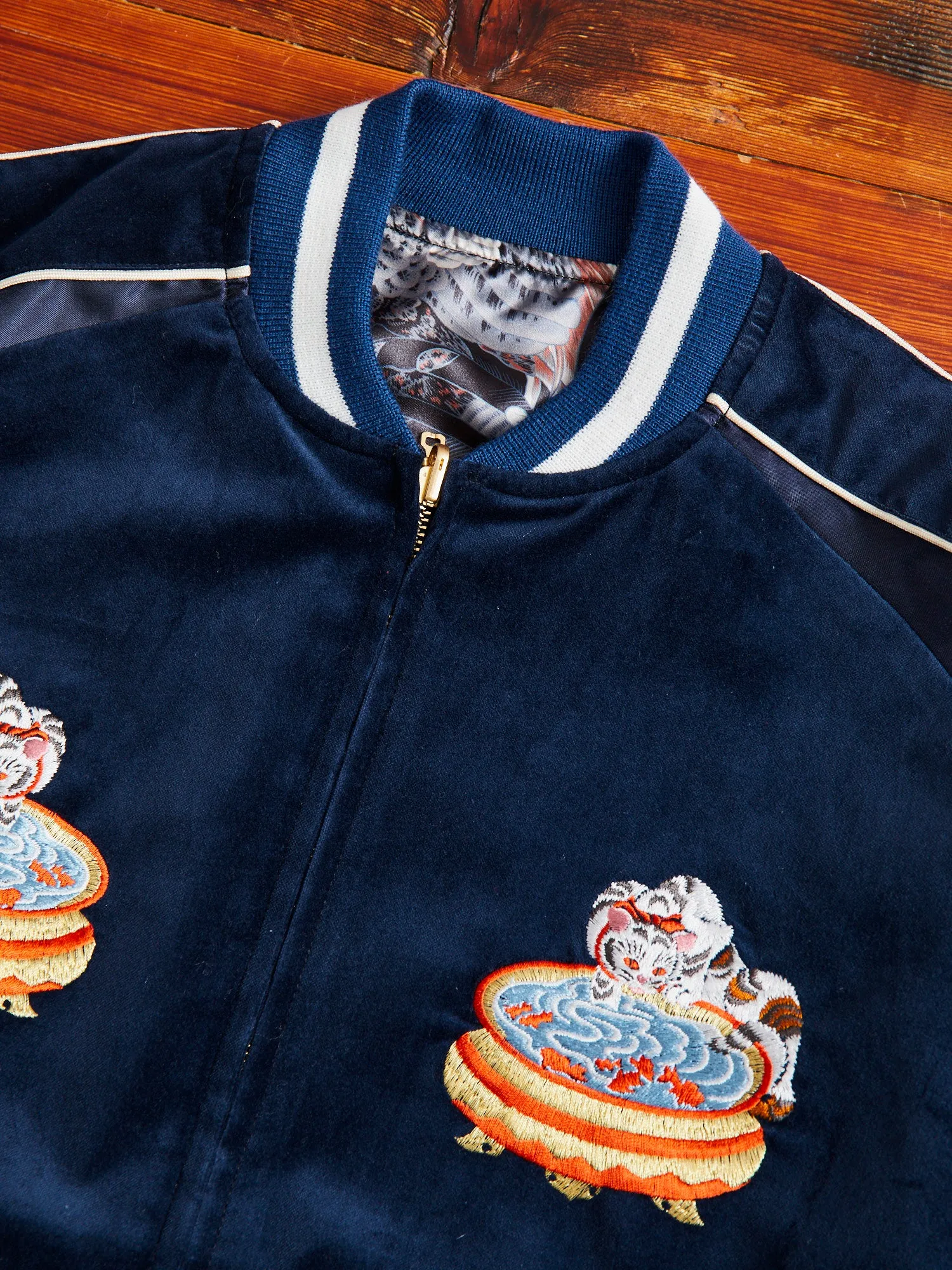 Reversible Souvenir Jacket in Navy