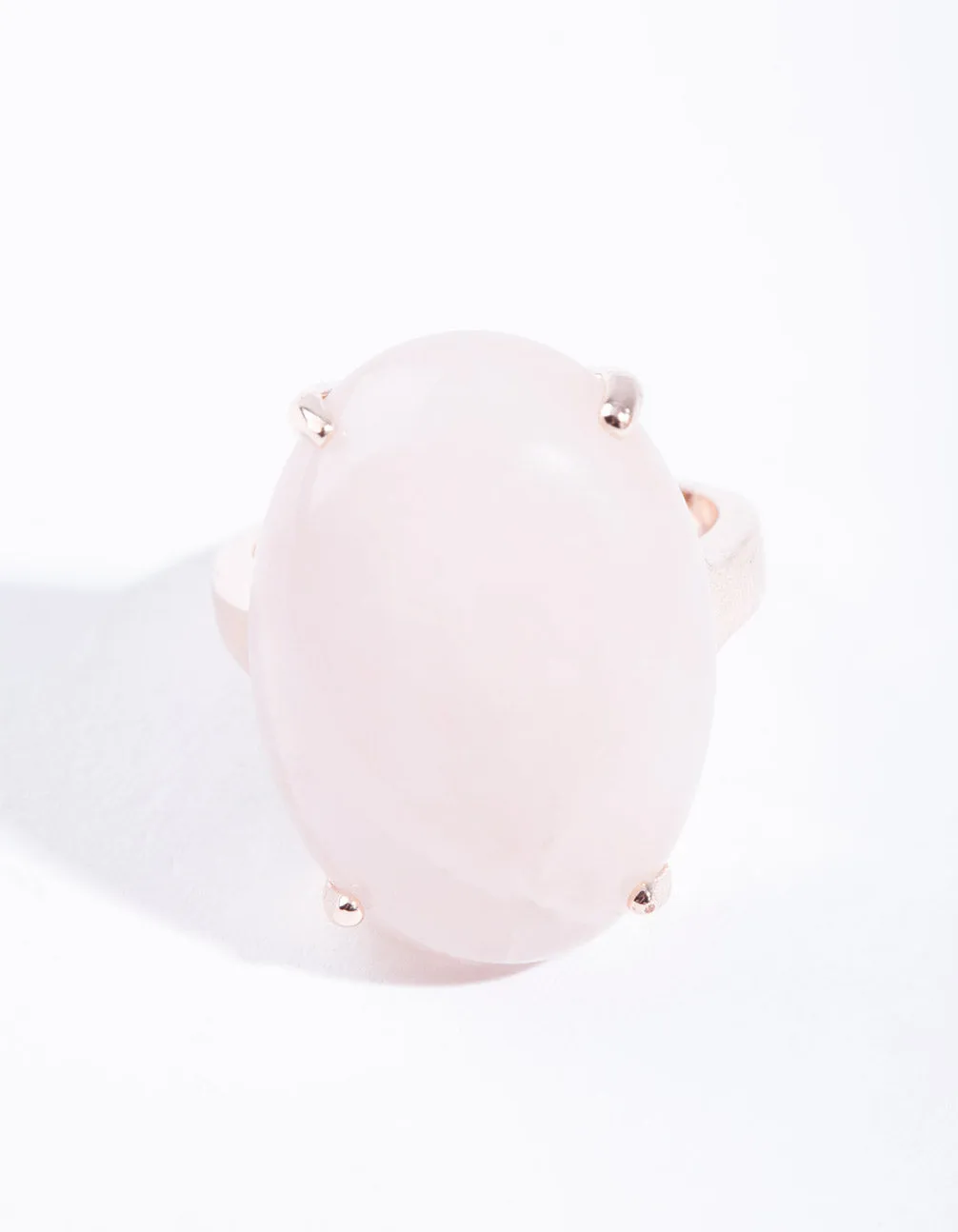 Rose Gold Semi Precious Oval Ring