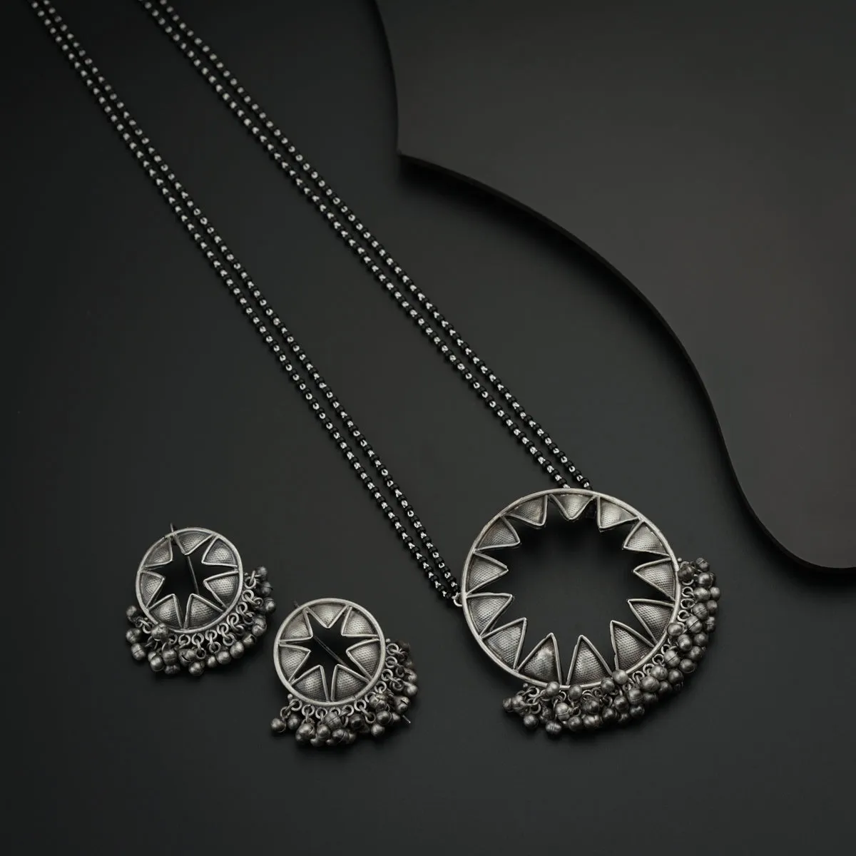 Signature Aadyaa Chakra Ghungroo Mangalsutra Set