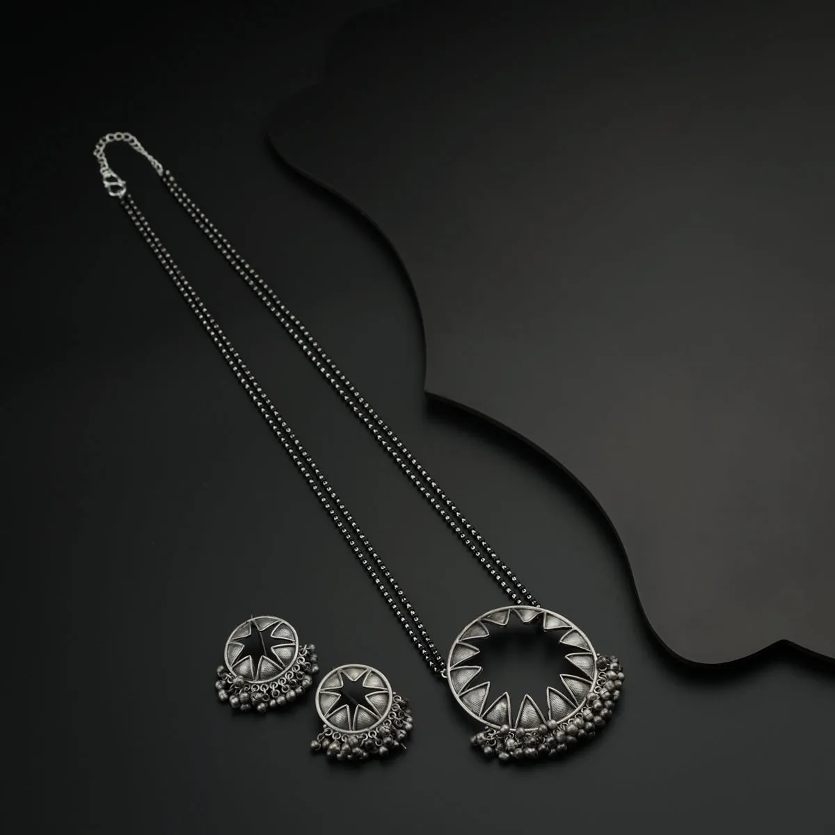 Signature Aadyaa Chakra Ghungroo Mangalsutra Set