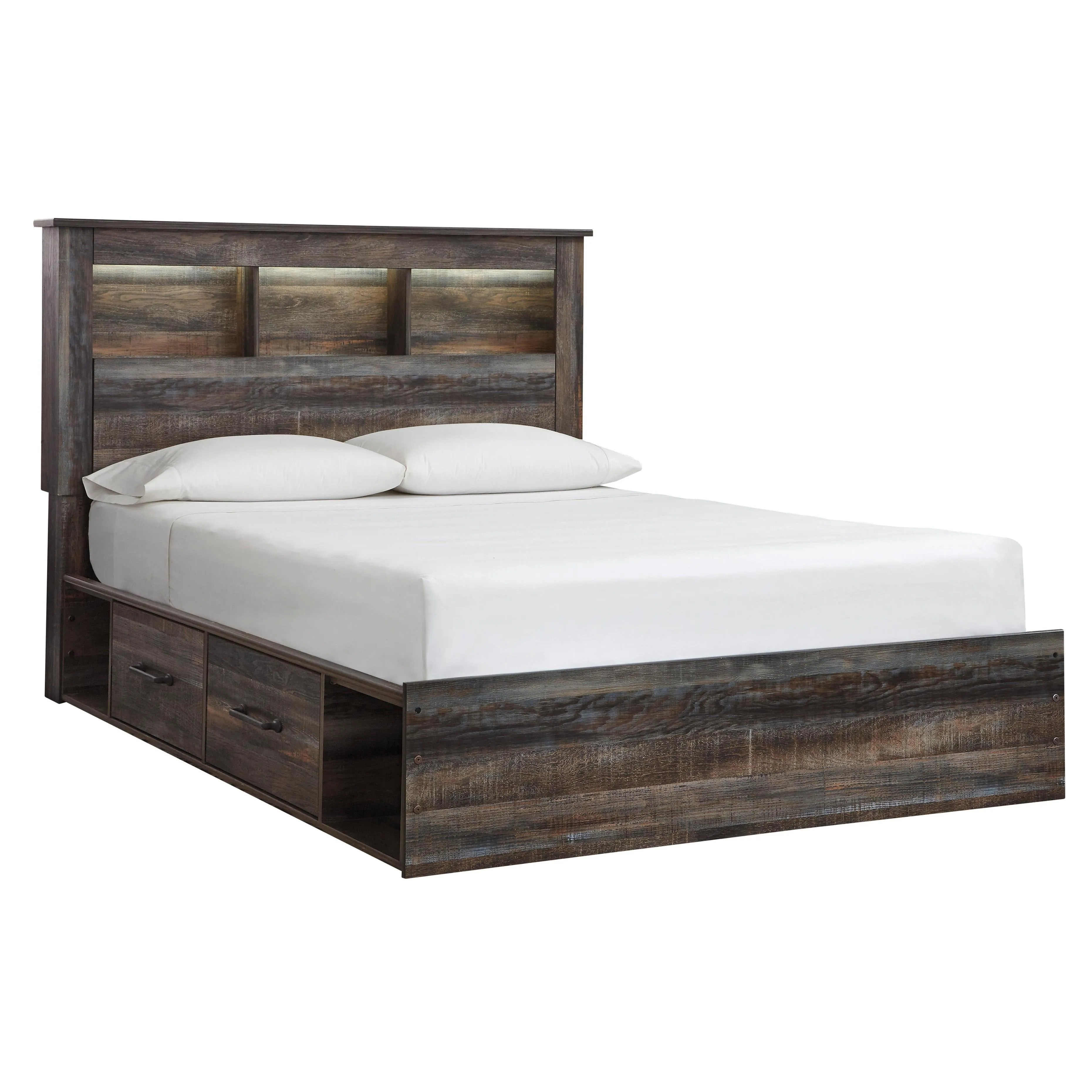 Signature Design by Ashley Drystan B211 6 pc Queen Bookcase Storage Bedroom Set