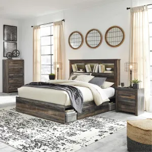 Signature Design by Ashley Drystan B211 6 pc Queen Bookcase Storage Bedroom Set