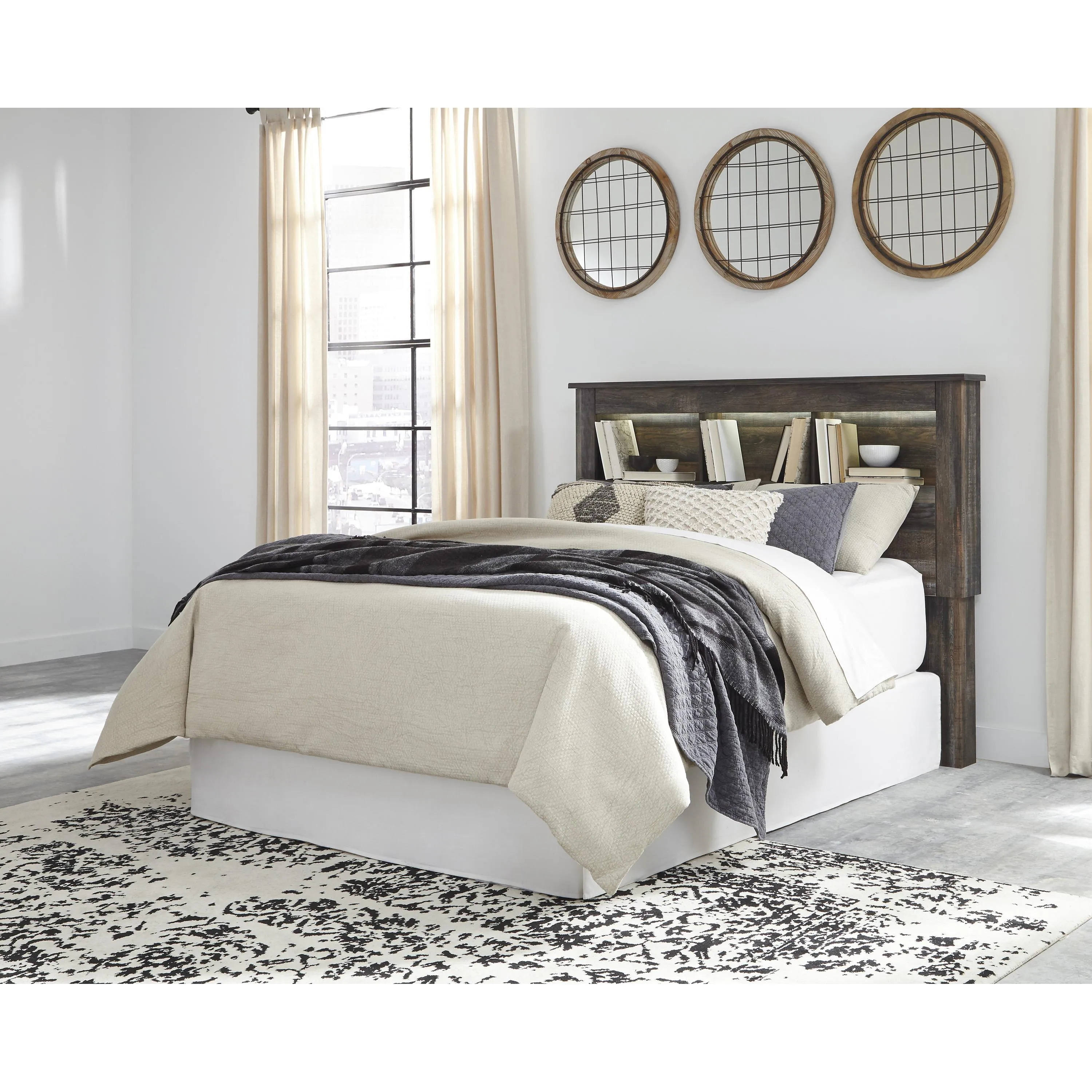 Signature Design by Ashley Drystan B211-65 Queen Bookcase Headboard