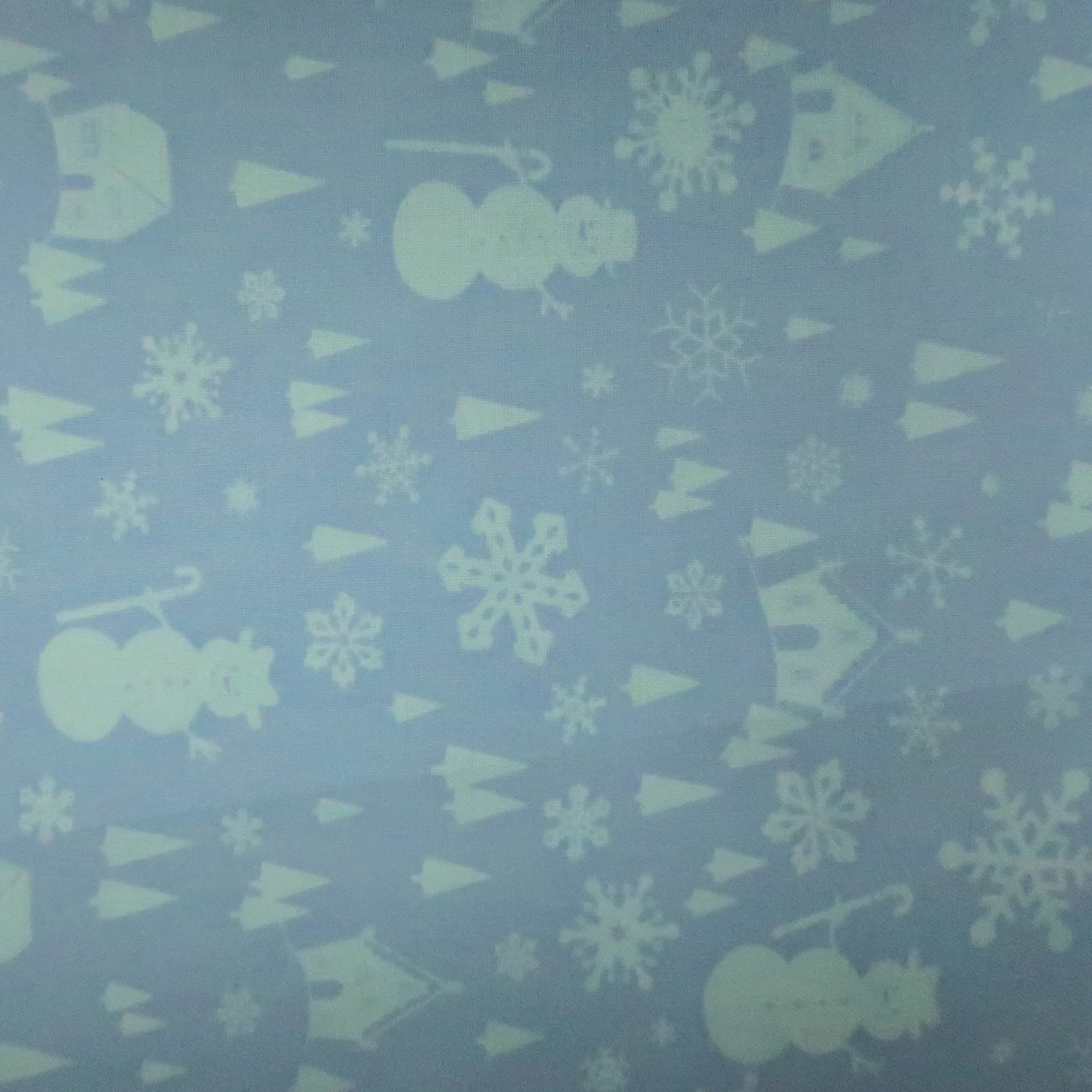 Snowmen Printed Cotton Blended Broadcloth