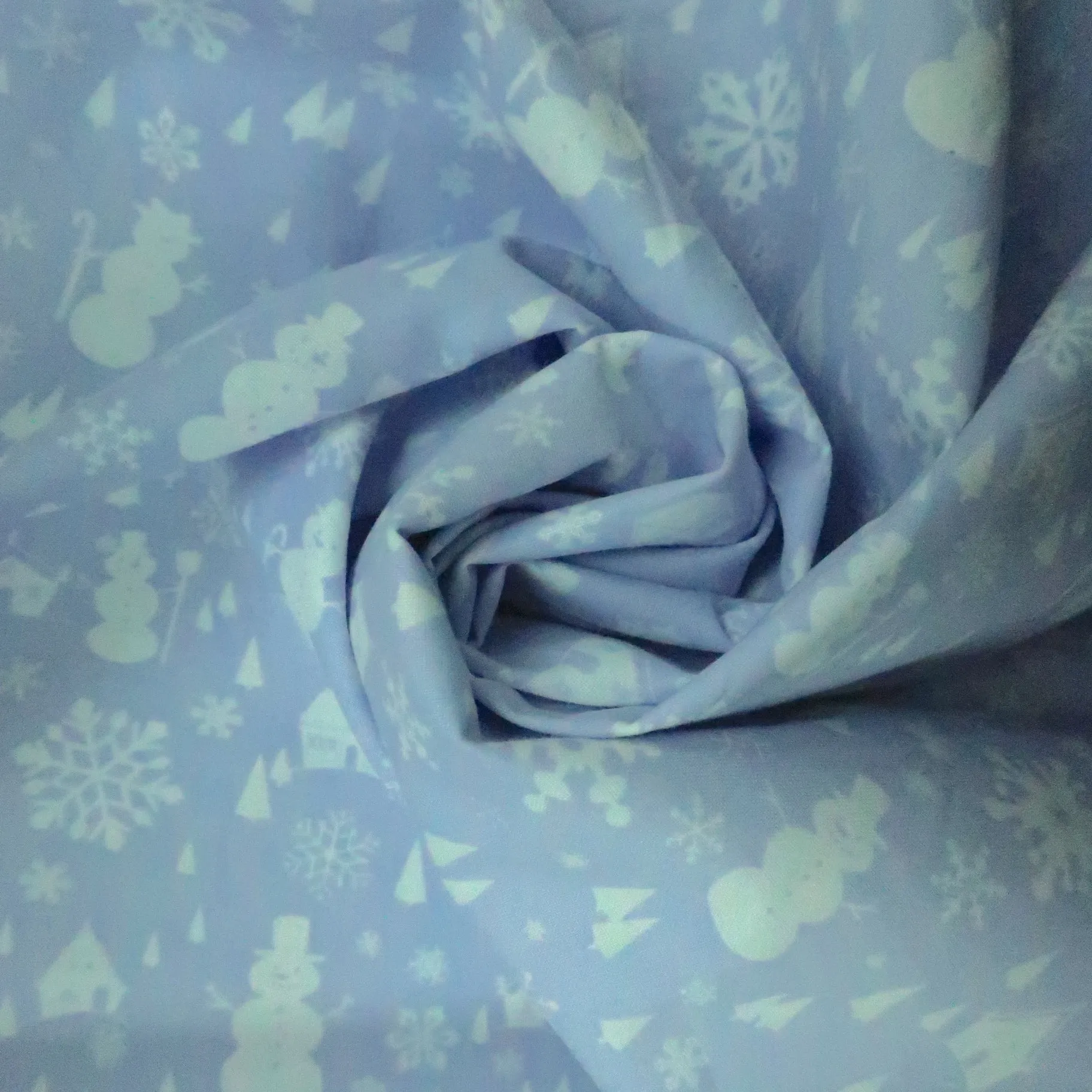 Snowmen Printed Cotton Blended Broadcloth