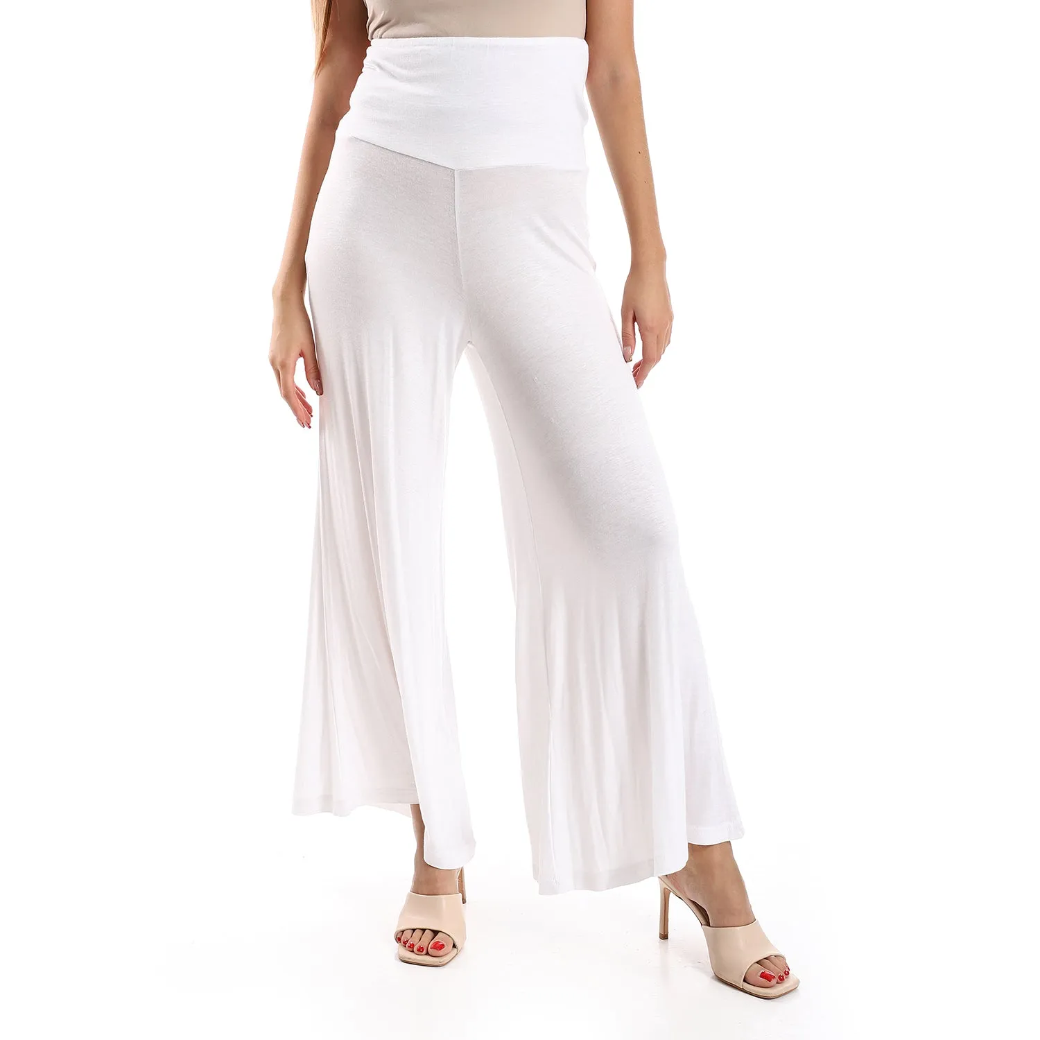 Solid Pattern Flare Fit Pants - Kady
