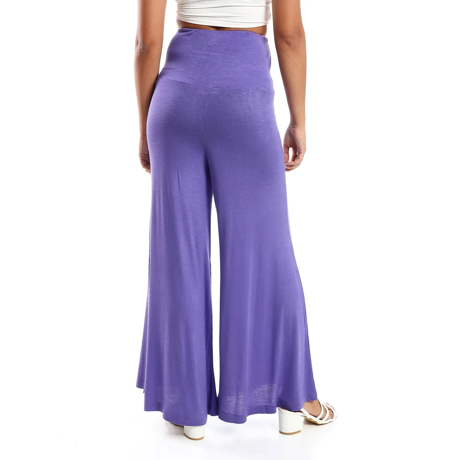 Solid Pattern Flare Fit Pants - Kady