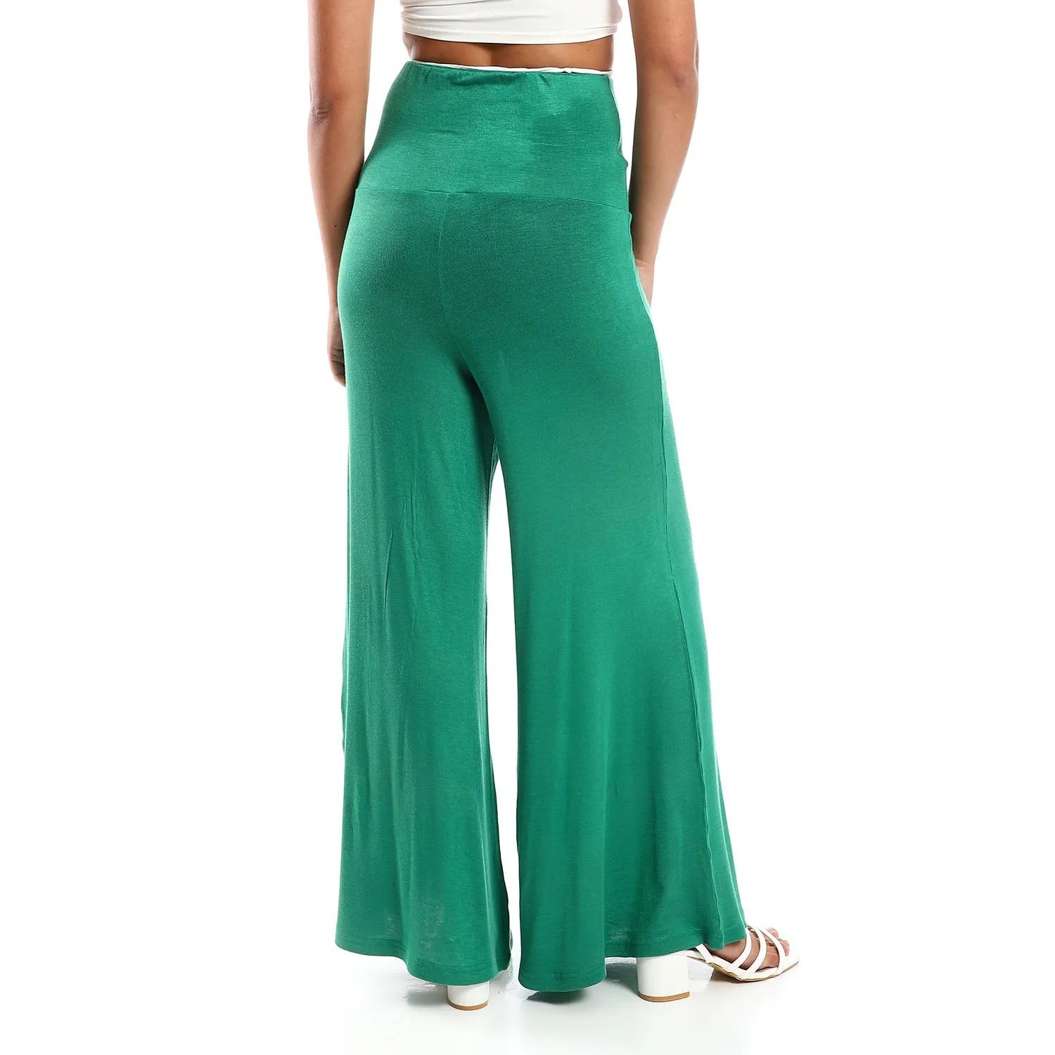 Solid Pattern Flare Fit Pants - Kady