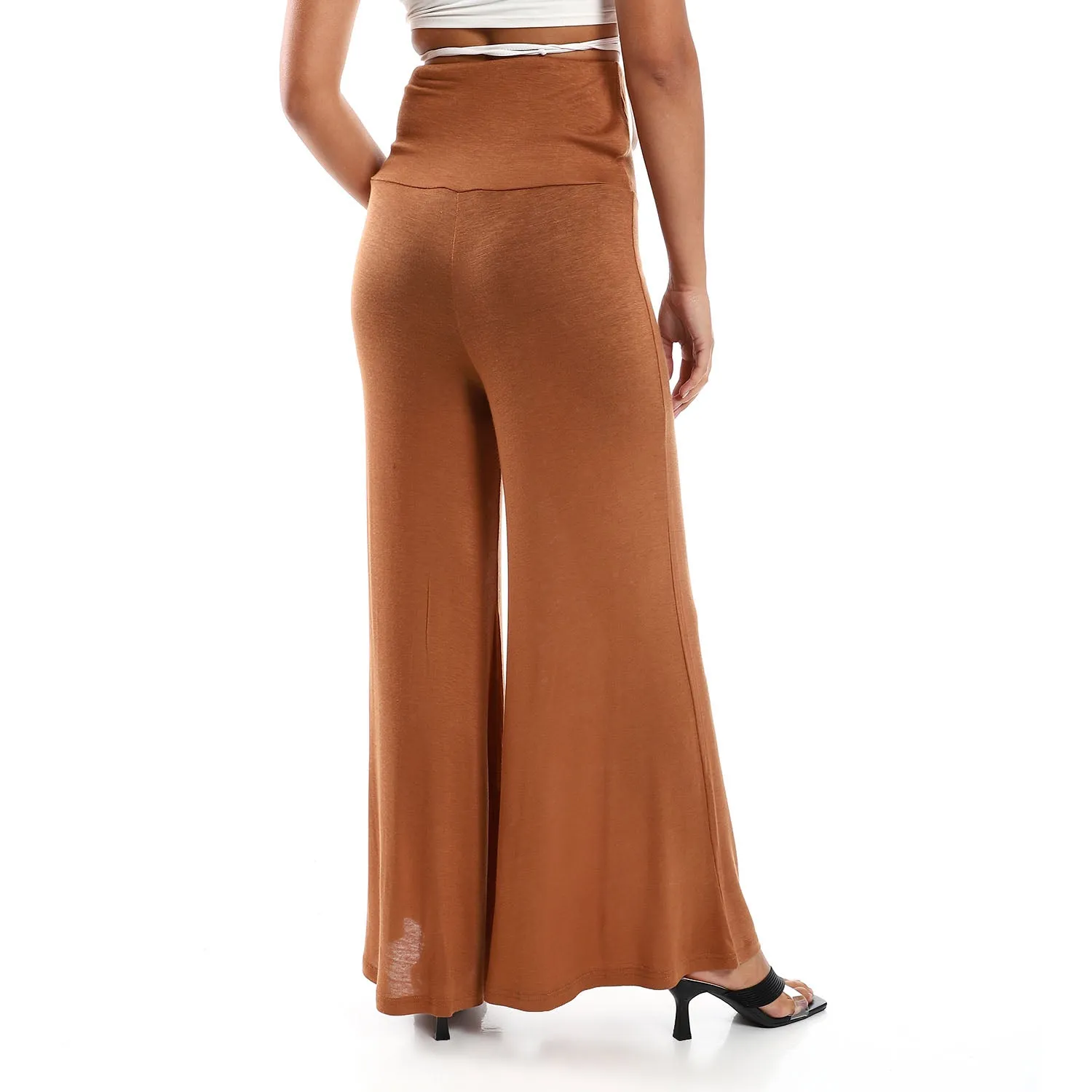 Solid Pattern Flare Fit Pants - Kady