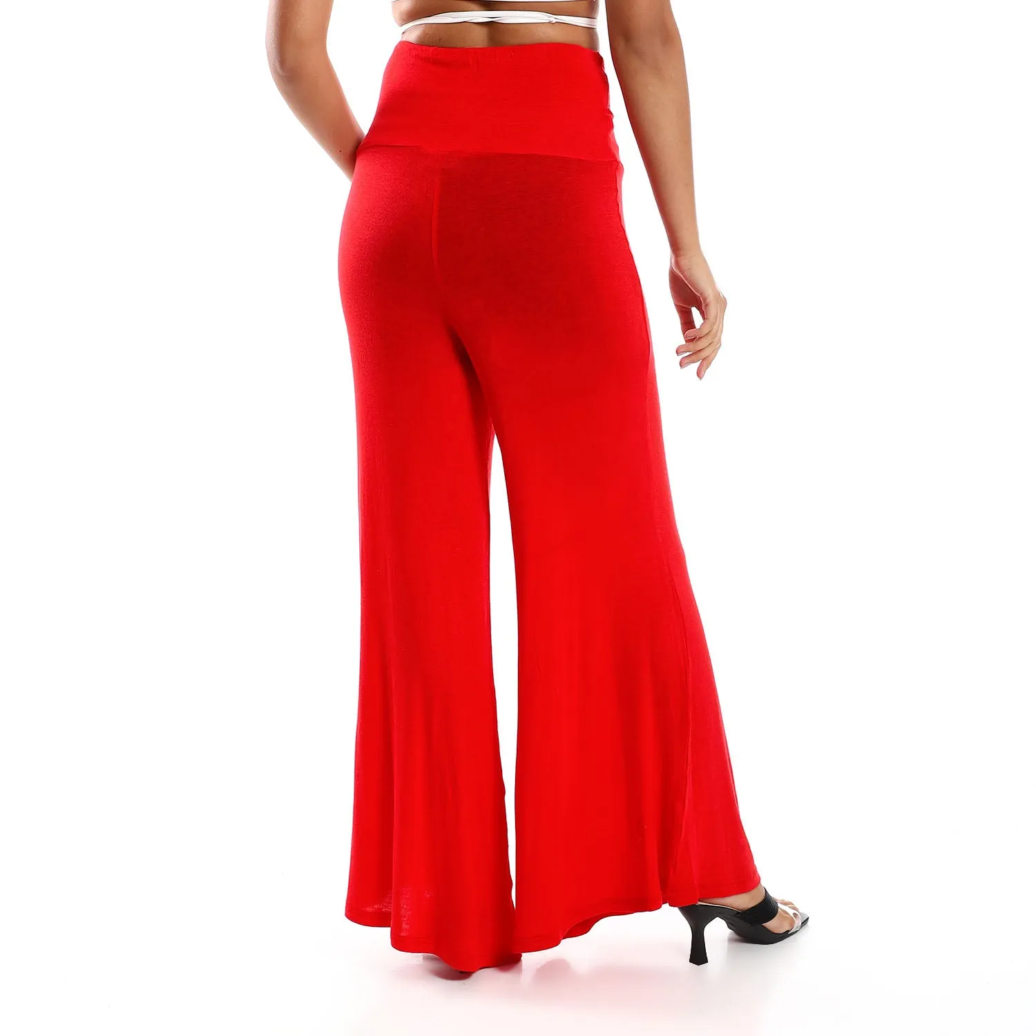 Solid Pattern Flare Fit Pants - Kady