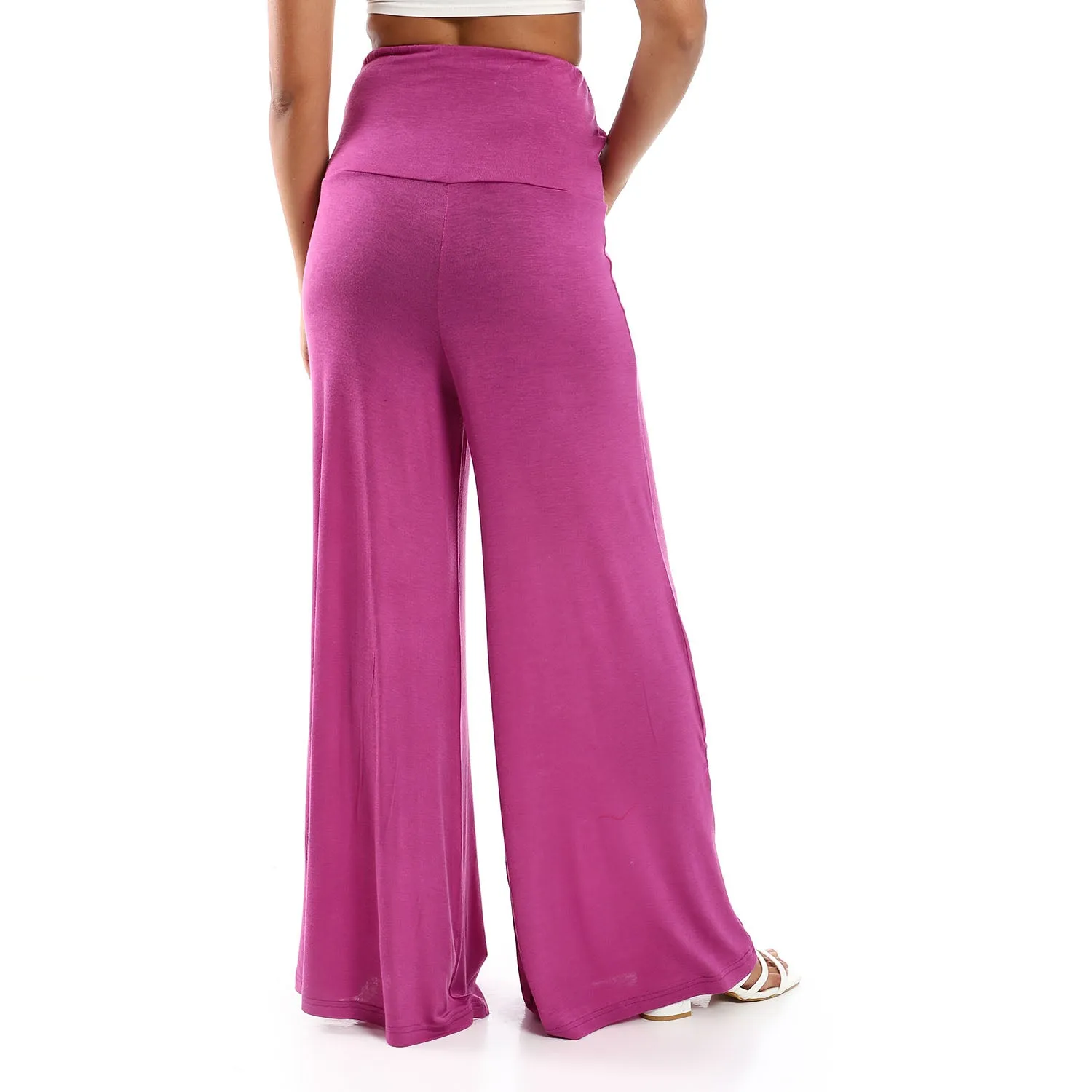 Solid Pattern Flare Fit Pants - Kady