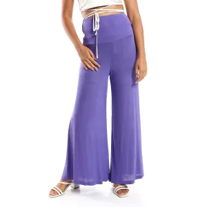 Solid Pattern Flare Fit Pants - Kady