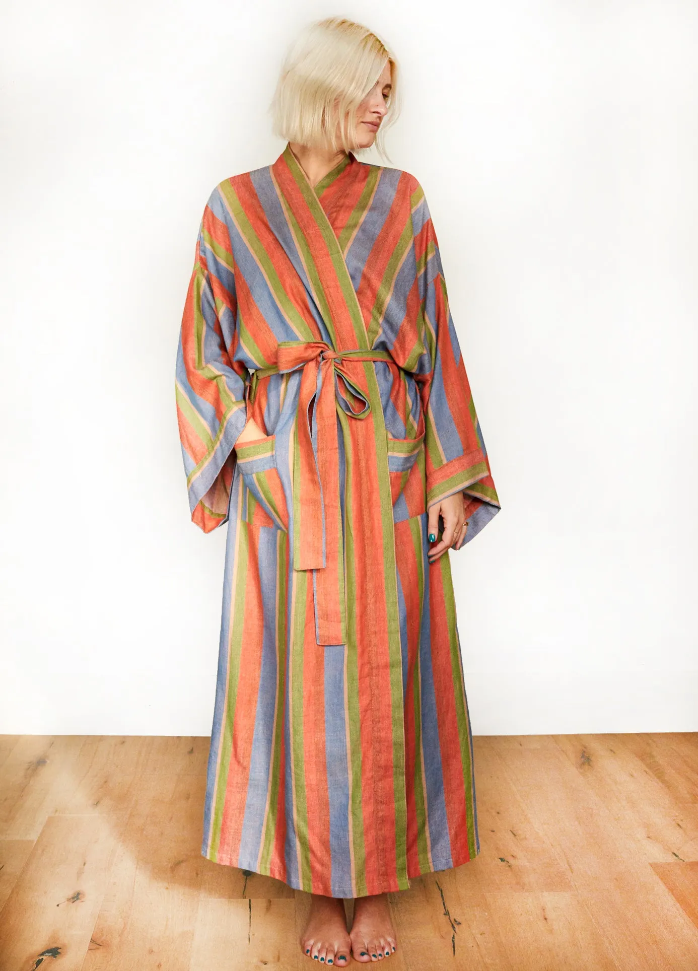 STRIPE ROBE IN SOAK