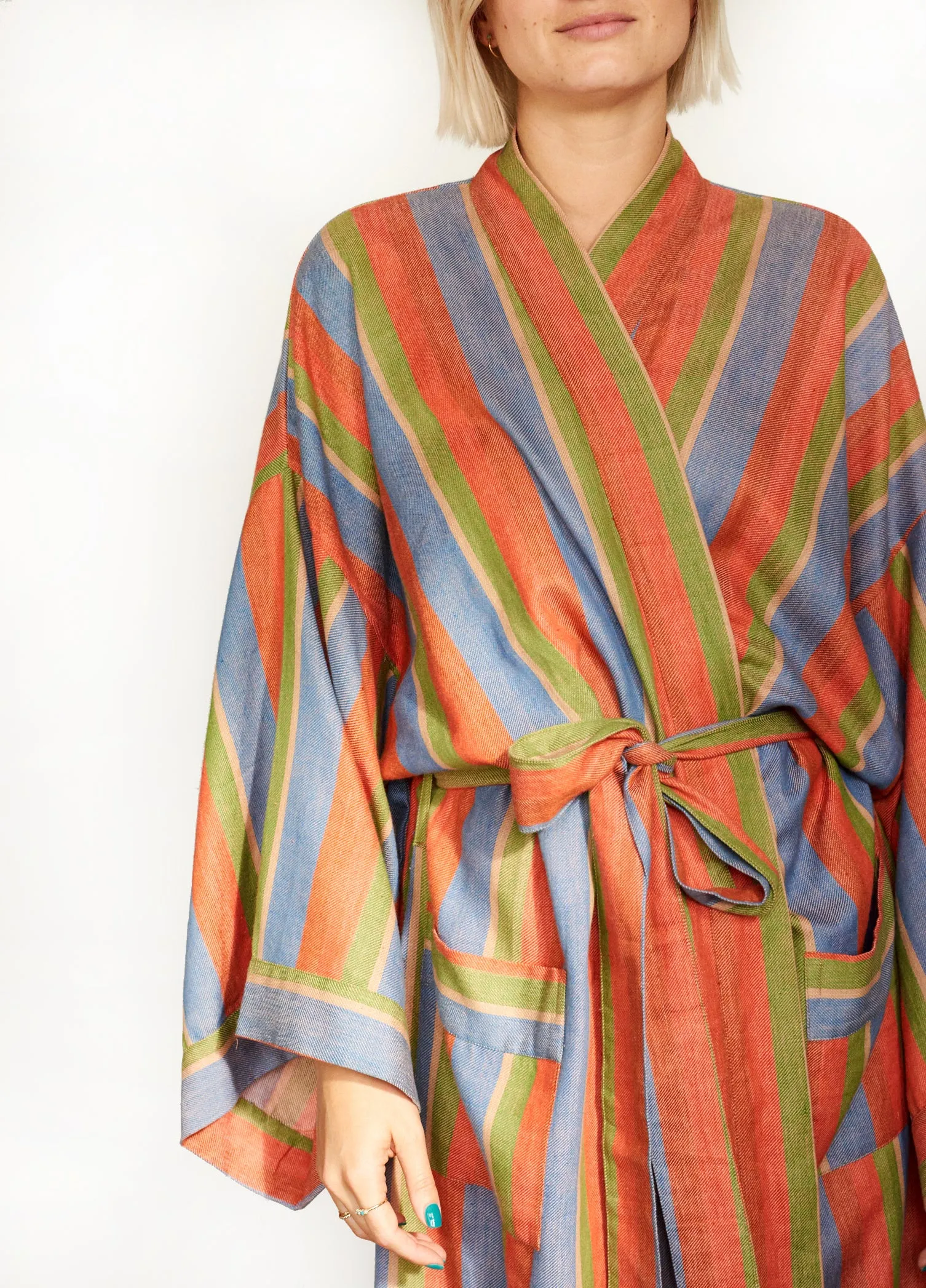 STRIPE ROBE IN SOAK