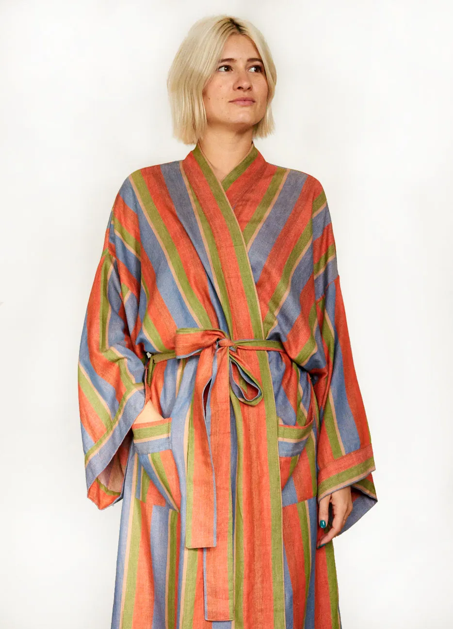 STRIPE ROBE IN SOAK