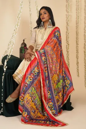 Teejh Meherbaan Embellished Printed Dupatta
