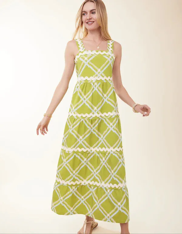 Tilley Dress Enclave Ric Rac - Plaid