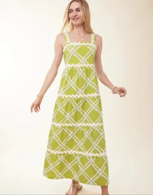 Tilley Dress Enclave Ric Rac - Plaid