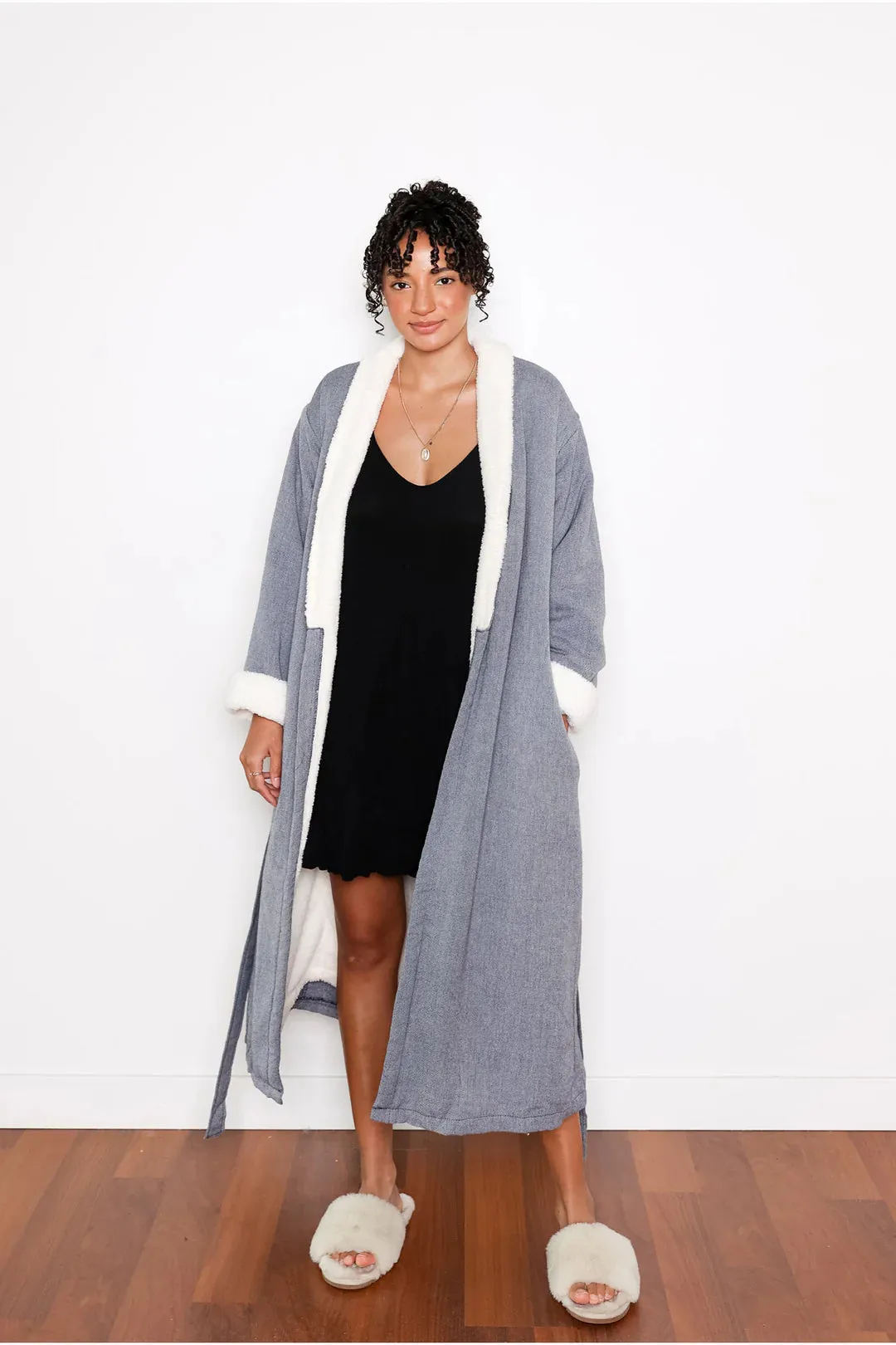 Tofino Towel Nordic Robe | Sand, Navy   Grey