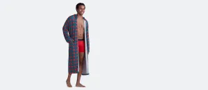 Unisex Hooded Modal Robe | Very Merry Plaid