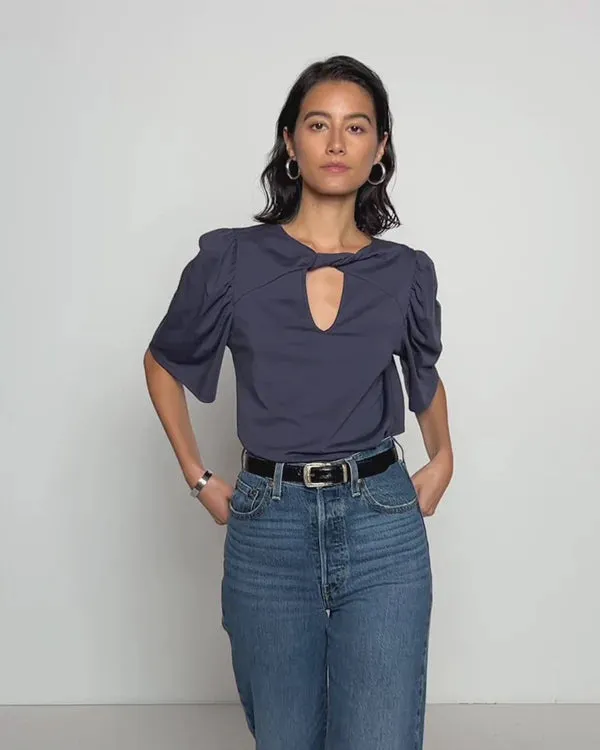 Vivienne Twist Front Top - Graphite