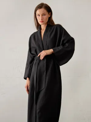 Wenkouban Pure Color Elegant Robes Women Sleepwear Full Sleeve Bathrobe Female Nightwear Lace Up Women's Pajamas Flare Sleeve Robe Nighite