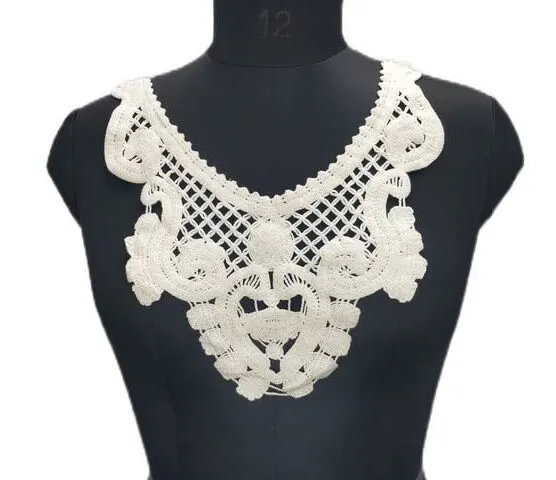 Whimsical Wonder White Lace Neckline