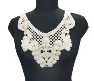 Whimsical Wonder White Lace Neckline