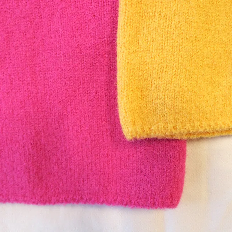 wool square cardigan